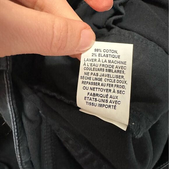 Nili Lotan French Military Pants Size 2 Cargo Jogger Black Cotton Zip Ankles - Picture 11 of 14